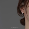 Khuyên tai bạc nữ TLEE tròn nơ thắt đính đá - Nữ tính, giảm còn 320.000₫ (400.000₫) 4