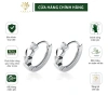 Khuyên tai bạc S925 nữ tròn đính đá xinh G3.863 AROCH Jewelry - Giá 476.000 VND