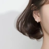 Khuyên tai bạc S925 nữ tròn đính đá xinh G3.863 AROCH Jewelry - Giá 476.000 VND 2