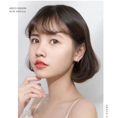 Khuyên tai bạc S925 nữ tròn đính đá xinh G3.863 AROCH Jewelry - Giá 476.000 VND