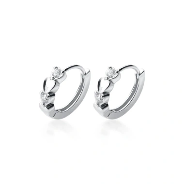 Khuyên tai bạc S925 nữ tròn đính đá xinh G3.863 AROCH Jewelry - Giá 476.000 VND 10 Khuyên tai bạc S925 nữ tròn đính đá xinh G3.863 AROCH Jewelry - Giá 476.000 VND 10