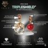 Khuyên tai bạc s925 phong cách nữ bất đối thả đá đỏ, chỉ 299k - AROCH Jewelry 7
