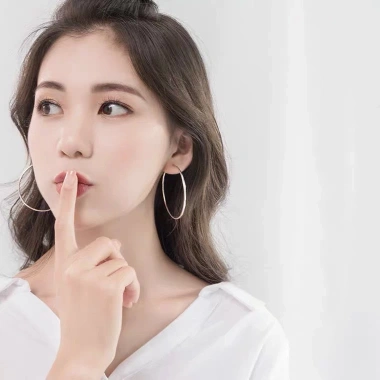 Khuyên tai bạc TLEE tròn phay bắt sáng sang trọng - Giá ưu đãi 1.3 triệu 3