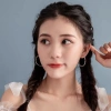 Khuyên tai bạc TLEE tròn phay bắt sáng sang trọng - Giá ưu đãi 1.3 triệu 4