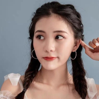 Khuyên tai bạc TLEE tròn phay bắt sáng sang trọng - Giá ưu đãi 1.3 triệu 4