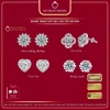 Khuyên tai bạc Ý 925 đính đá CZ 5A Duyson Silver - Bông tai nữ sang trọng thanh lịch (1 đôi) Giá ưu đãi 520k
