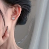 Khuyên tai bạc Ý 925 đính đá CZ 5A Duyson Silver - Bông tai nữ sang trọng thanh lịch (1 đôi) Giá ưu đãi 520k 6