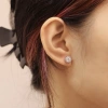 Khuyên tai bạc Ý 925 đính đá CZ 5A Duyson Silver - Bông tai nữ sang trọng thanh lịch (1 đôi) Giá ưu đãi 520k 8