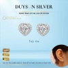 Khuyên tai bạc Ý 925 đính đá CZ 5A Duyson Silver - Bông tai nữ sang trọng thanh lịch (1 đôi) Giá ưu đãi 520k 9