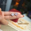 Khuyên tai bạc Ý cỏ 4 lá Duyson Silver bông tai mạ vàng trắng giá ưu đãi 560.000₫ 7