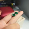 Khuyên tai bạc Ý cỏ 4 lá Duyson Silver bông tai mạ vàng trắng giá ưu đãi 560.000₫ 8