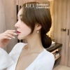 Khuyên Tai Bạc Ý JULI Đính Đá Nguyên Tấm 24 Lát Sáng Lấp Lánh - Giá Ưu Đãi 400k 6