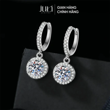 Khuyên Tai Bạc Ý JULI Đính Đá Nguyên Tấm 24 Lát Sáng Lấp Lánh - Giá Ưu Đãi 400k 7 Khuyên Tai Bạc Ý JULI Đính Đá Nguyên Tấm 24 Lát Sáng Lấp Lánh - Giá Ưu Đãi 400k 7