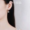 Khuyên Tai Bạc Ý JULI Đính Đá Nguyên Tấm 24 Lát Sáng Lấp Lánh - Giá Ưu Đãi 400k 9