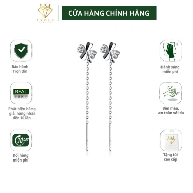 Khuyên tai bạc Ý s925 G7.425 thời trang - Giá chỉ 289.000đ AROCH Jewelry