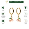 Khuyên tai bạc Ý s925 hoa anh đào ngọt ngào G7.503 - AROCH Jewelry giá ưu đãi