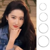 Khuyên Tai Bản To Kim Loại Tròn Phong Cách Hàn Quốc Y2K - Cá Tính, Dễ Phối Đồ BT50 27.000 VND 4
