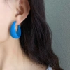 Khuyên tai C kim loại và acrylic mùa hè - Sang trọng, giá ưu đãi 23.500₫ 5