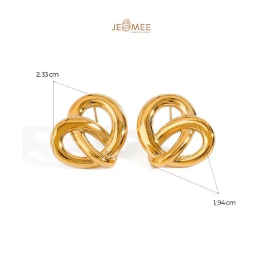 Khuyên tai Eterna JESMEE xoắn trái tim bất tận thép Titan mạ - Giá ưu đãi 249k 4 Khuyên tai Eterna JESMEE xoắn trái tim bất tận thép Titan mạ - Giá ưu đãi 249k 4