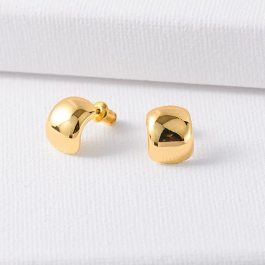 Khuyên Tai Hạt Đậu Nhẹ Nhàng Sang Trọng Kim Loại Dáng Ôm Tròn Phong Cách Hàn Quốc BT.101 - Giá 20.700 VND