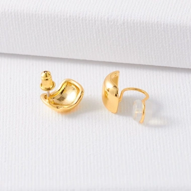 Khuyên Tai Hạt Đậu Nhẹ Nhàng Sang Trọng Kim Loại Dáng Ôm Tròn Phong Cách Hàn Quốc BT.101 - Giá 20.700 VND