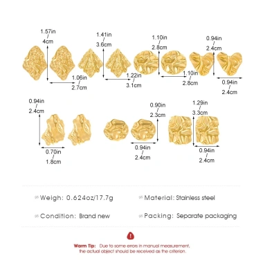 Khuyên tai kim loại bản to cá tính trẻ trung, mix đồ dễ dàng, giá 42.300₫ 6 Khuyên tai kim loại bản to cá tính trẻ trung, mix đồ dễ dàng, giá 42.300₫ 6