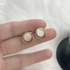 Khuyên Tai Kim Loại Dáng Tròn Đồng, Phong Cách Hàn Quốc, Đi Tiệc và Đi Chơi, Giá 27.000đ 7