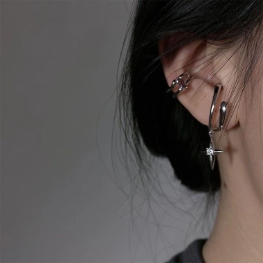 Khuyên tai kim loại size nhỏ dáng ngắn phong cách Âu Mỹ BT61 - 22.500đ 10
