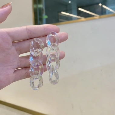 Khuyên tai nhựa size to nhiều màu pastel trẻ trung - dễ phối BT64 40.500 6