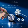 Khuyên Tai Nữ 1 Carat Kim Cương Moissanite Dáng Vuông Cao Cấp CHÍNH HÃNG VELOURA GRA VJKT006 3
