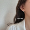 Khuyên tai nữ bạc tròn TUNA SILVER: Hoa tai gắn đá pha lê, chuẩn bạc, giảm giá 320.000₫ 2