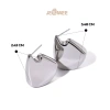 Khuyên tai nữ bản to đa giác Jesmee Amanda Hoops titan cao cấp - Giá chỉ 319.000đ 3