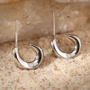 Khuyên tai nữ mạ vàng Cee Hoops Jesmee thiết kế chữ C sang trọng, giảm còn 249k 8