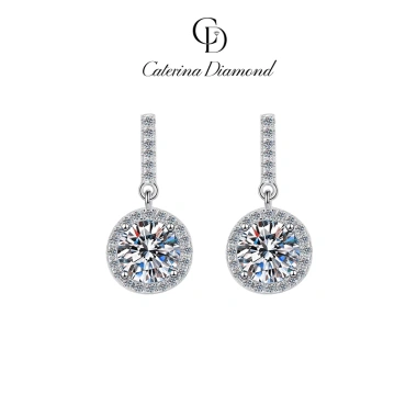 Khuyên tai nữ Moissanite 0.5 Carat Caterina Diamond tròn - Giá giảm 1.84 triệu