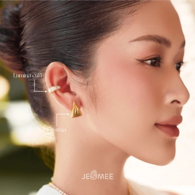 Khuyên tai nữ Prisma Stud Jesmee Bông tai đi tiệc kim tự tháp cá tính giá chỉ 208.999 đồng