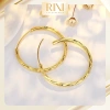 Khuyên tai nữ T2.540 Rini - Bông tai xi mạ vàng, khung tròn đa kích thước, 58.000 VND 2