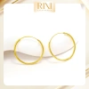 Khuyên tai nữ T2.540 Rini - Bông tai xi mạ vàng, khung tròn đa kích thước, 58.000 VND 9