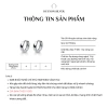 Khuyên tai tròn bạc 925 unisex Duyson - Bông tai nữ nam bản rộng, giá 300.000đ 2