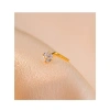 Khuyên trang sức bạc 925 hình chữ L đá zircon cong mũi - thiết kế đơn giản, nhấp nháy, giá ưu đãi 211.665₫ 7