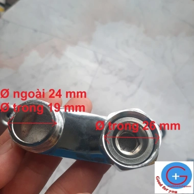 Khuỷu Nối Cần Ngổng Vòi Rửa Bát Nóng Lạnh Cắm Tường - Cần Mềm 17-18mm, Tặng Ron Cao Su 5 Khuỷu Nối Cần Ngổng Vòi Rửa Bát Nóng Lạnh Cắm Tường - Cần Mềm 17-18mm, Tặng Ron Cao Su 5