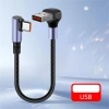 Khuỷu tay đôi 66W 90° Cáp sạc USB sang Type‑C ngắn, hỗ trợ S23, iPhone 15/16, tốc độ nhanh, giá chỉ 58.438₫ 10