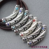 Khuỷu tay gà máu giấm kim cương – phù hợp cổ bạc rỗng, khắc dầu nhỏ giọt, phụ kiện kẻ sọc 2