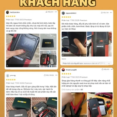 Kích bình ô tô Monacar 14.000 mAh đa năng, bơm lốp và sạc ắc quy, bảo hành 24 tháng - Giá 1,5 triệu VND 10