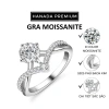 Kiếm Đinh GRA 5mm Moissanite Bạc925 Xi Bạch Kim Vương Miện HANADA 1.587 K3 - Giá 1.1tr 2