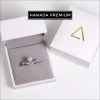 Kiếm Đinh GRA 5mm Moissanite Bạc925 Xi Bạch Kim Vương Miện HANADA 1.587 K3 - Giá 1.1tr 3
