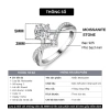 Kiếm Đinh GRA 5mm Moissanite Bạc925 Xi Bạch Kim Vương Miện HANADA 1.587 K3 - Giá 1.1tr 7