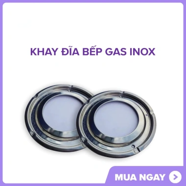 Kiềng bếp gas mặt kính 5 chân, 2 khay mâm inox bếp đơn đôi - Giá ưu đãi 18.500 VND 8
