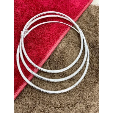 Kiềng Cổ Hoa Văn Mạ Bạc Thủ Công 100% Ảnh Thực - Giá Gốc 127.710 Giảm còn 99.000 VND 5
