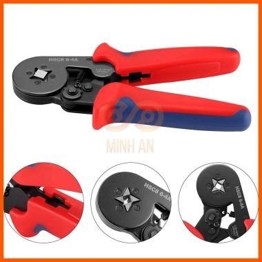 Kìm bấm cos vuông HSC8 6-4A tự điều chỉnh 1.250 đầu cos đa dạng đủ loại ống tròn và pin giá ưu đãi 135.900 VND