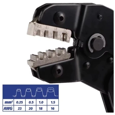 Kìm bấm đầu cos SN-58B 0.25-1.5mm² (23-16 AWG) ô tô, xe máy, xe điện - 55.000 VND